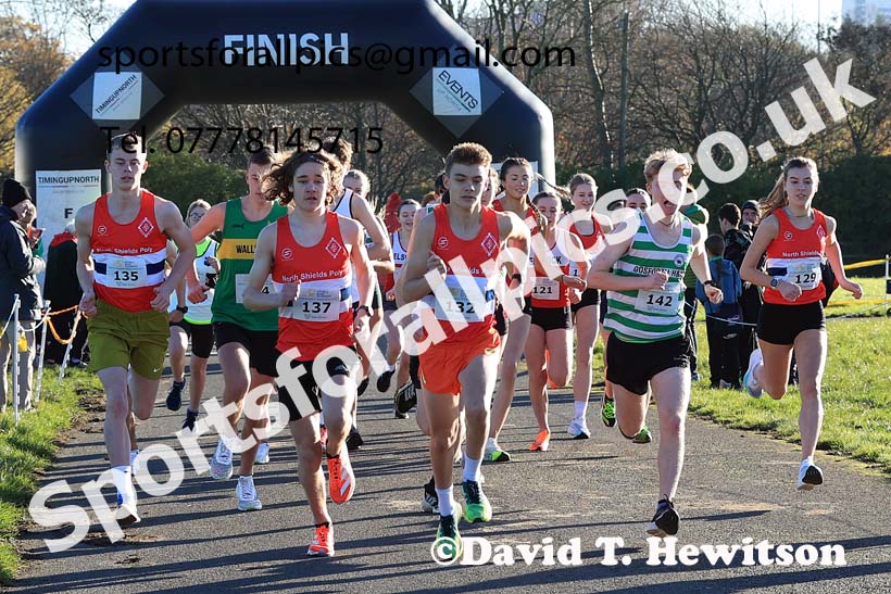 Mens and Womens under-17s and under-20s 2023 Heaton Memorial 10k Road Race, Newcastle Town Moor, Newcastle.  Photo: David T. Hewitson/Sports for All Pics